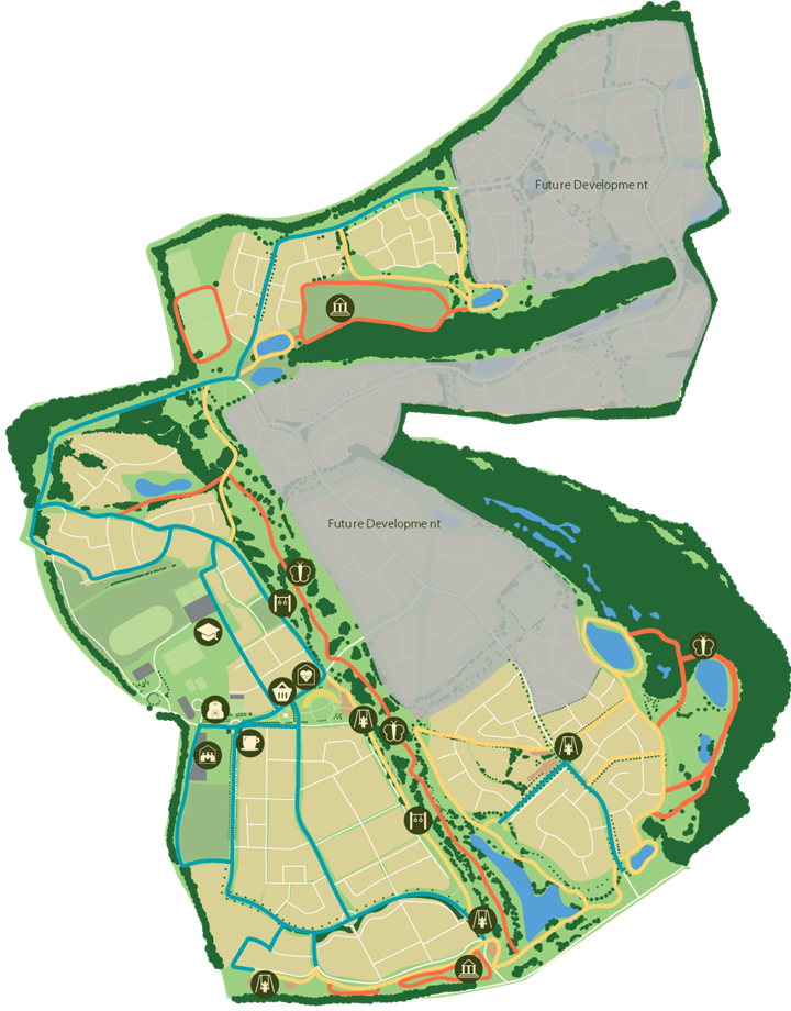 Map of all walking routes