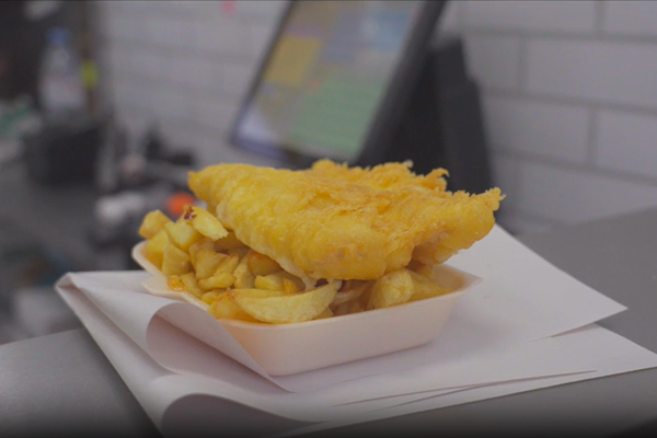 Fish and chips from Priors Kitchen