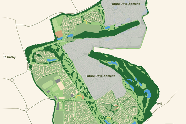 Masterplan map for Priors Hall Park