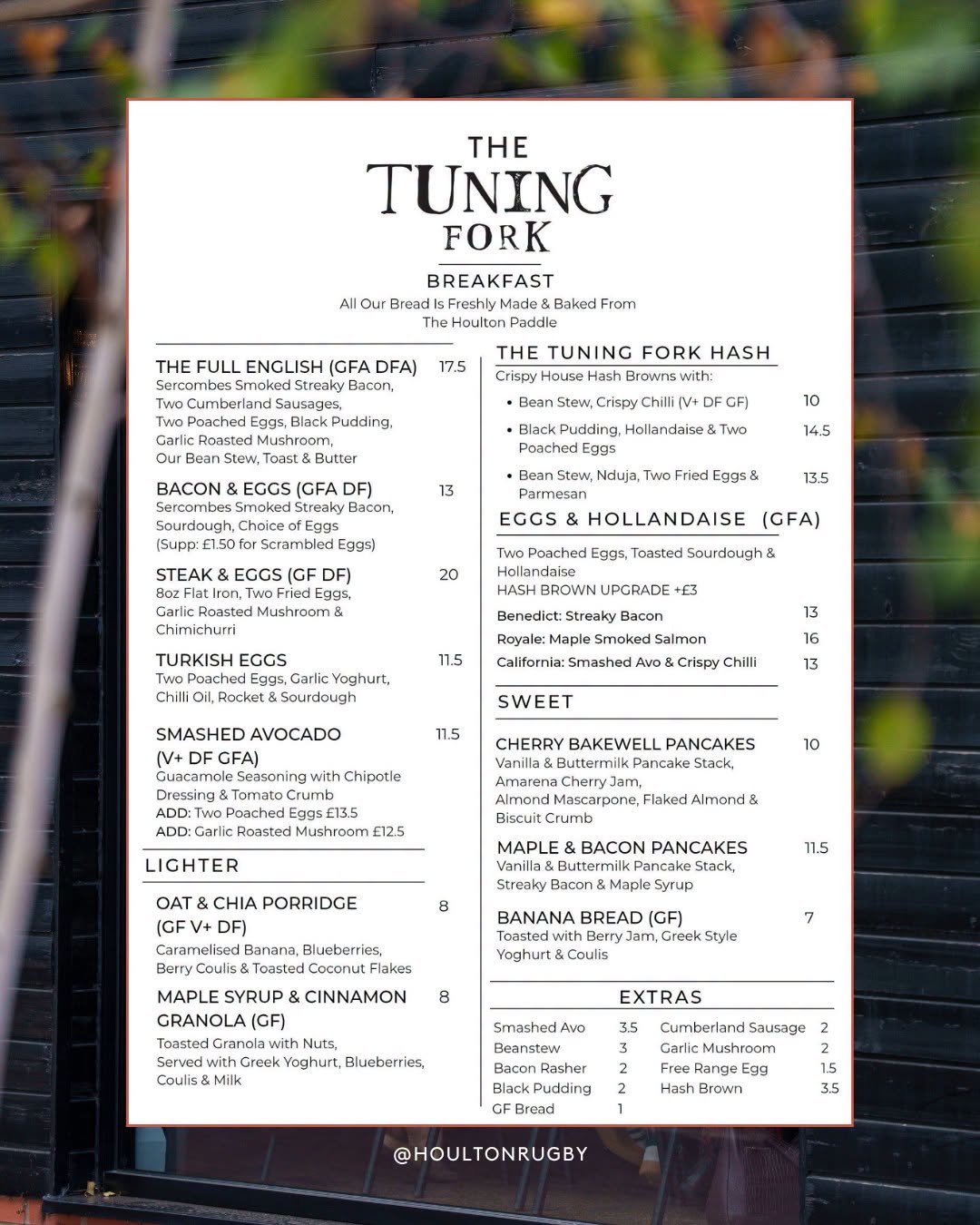 new menu